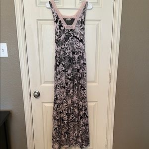 Free People Sleeveless Floral Tiered Maxi Dress